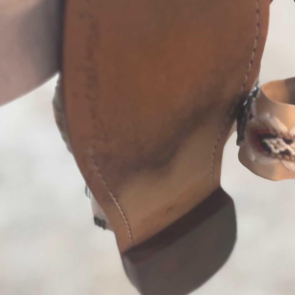 Sam Edelman Women's Cream and Brown Sandals - Picture 5 of 5
